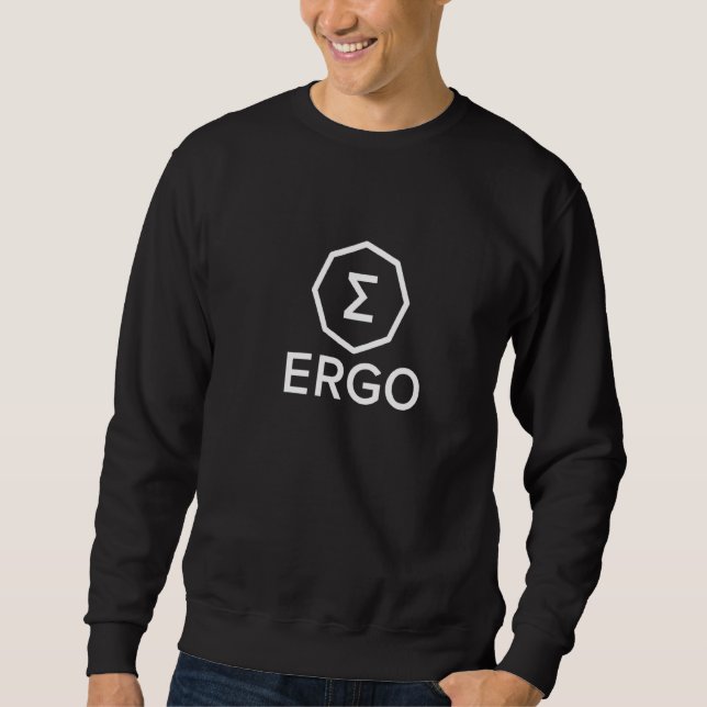 Ergo Crypto (Erg) [ Algo Cryptocurrency Art ] Sweatshirt (Front)