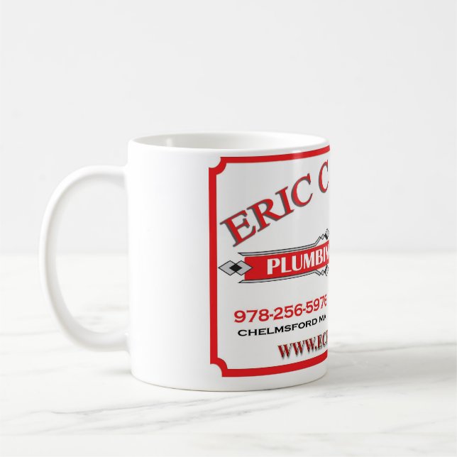 Eric C. Foster Plumbing and Heating coffee mug (Left)