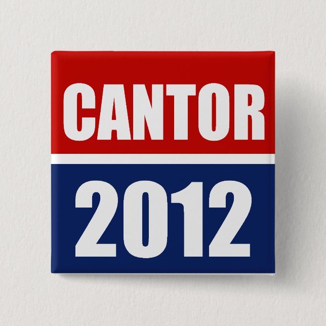 ERIC CANTOR 2012 15 CM SQUARE BADGE (Front)