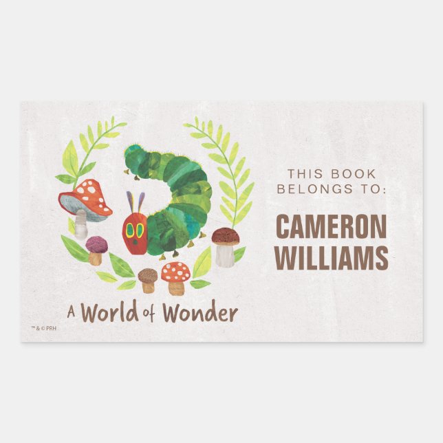 Eric Carle | A World of Wonder Rectangular Sticker (Front)