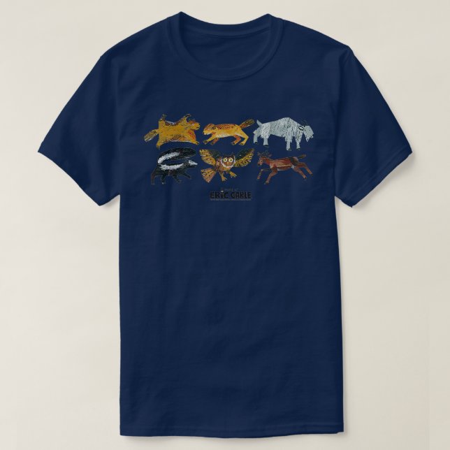 Eric Carle Animal Illustrations  T-Shirt (Design Front)