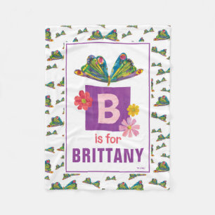 Eric Carle   B is for Butterfly  Fleece Blanket