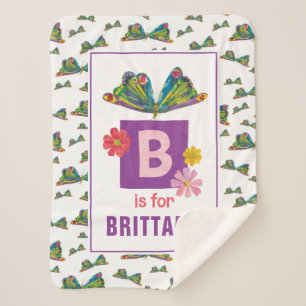 Eric Carle   B is for Butterfly  Sherpa Blanket