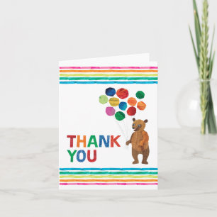 Eric Carle Beary Rainbow Birthday Thank You Card