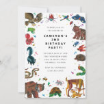Eric Carle | Brown Bear - Forest Friends Birthday Invitation<br><div class="desc">Celebrate your child's Birthday with these festive Eric Carle Birthday invitations featuring all the forest animals. Personalise by adding all your party details!</div>