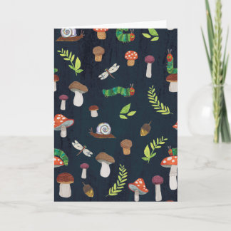 Eric Carle | Bugs and Mushrooms Pattern Card