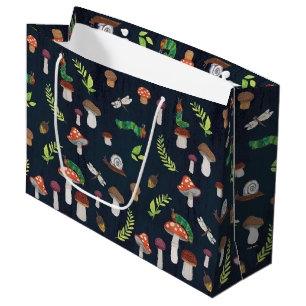 Eric Carle   Bugs and Mushrooms Pattern Large Gift Bag