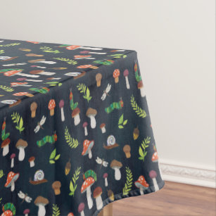 Eric Carle   Bugs & Mushrooms Pattern Tablecloth