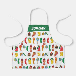 Eric Carle Caterpillar and Food Pattern Apron