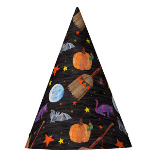 Eric Carle | Caterpillar Black Halloween Pattern Party Hat
