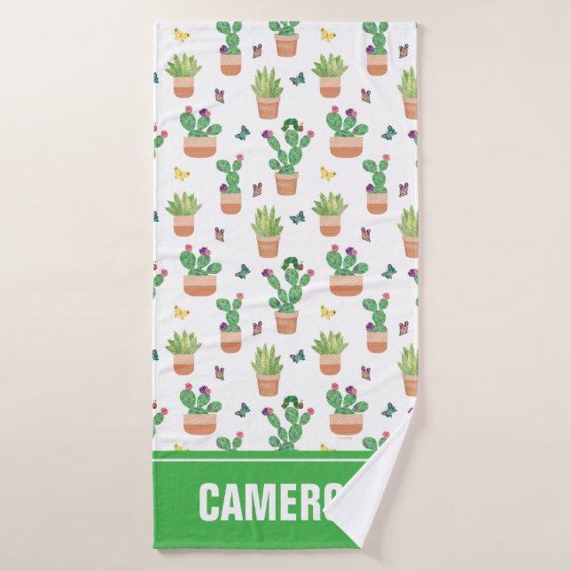 Eric Carle | Caterpillar, Cactus, and Butterfly Pa Bath Towel Set (Bath Towel)