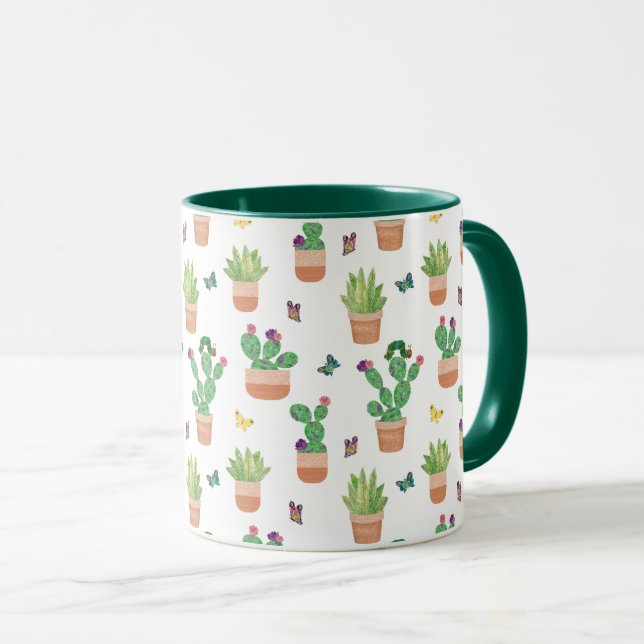 Eric Carle | Caterpillar, Cactus, and Butterfly Pa Mug (Front Right)