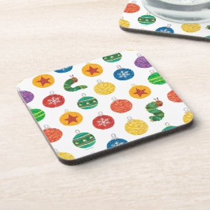 Eric Carle Caterpillar Christmas Pattern Coaster