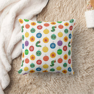 Eric Carle Caterpillar Christmas Pattern Cushion