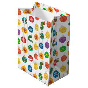 Eric Carle   Caterpillar Christmas Pattern Medium Gift Bag
