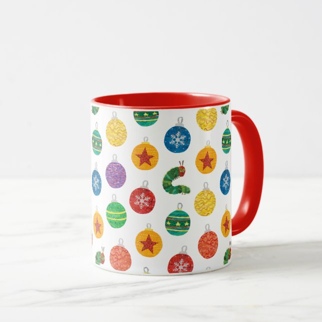 Eric Carle | Caterpillar Christmas Pattern Mug (Front Right)