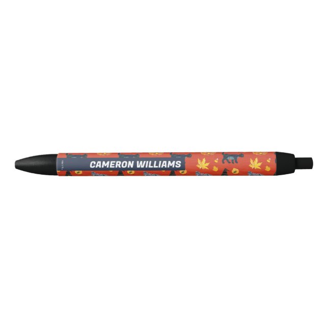 Eric Carle | Caterpillar Halloween Pattern Black Ink Pen (Front)