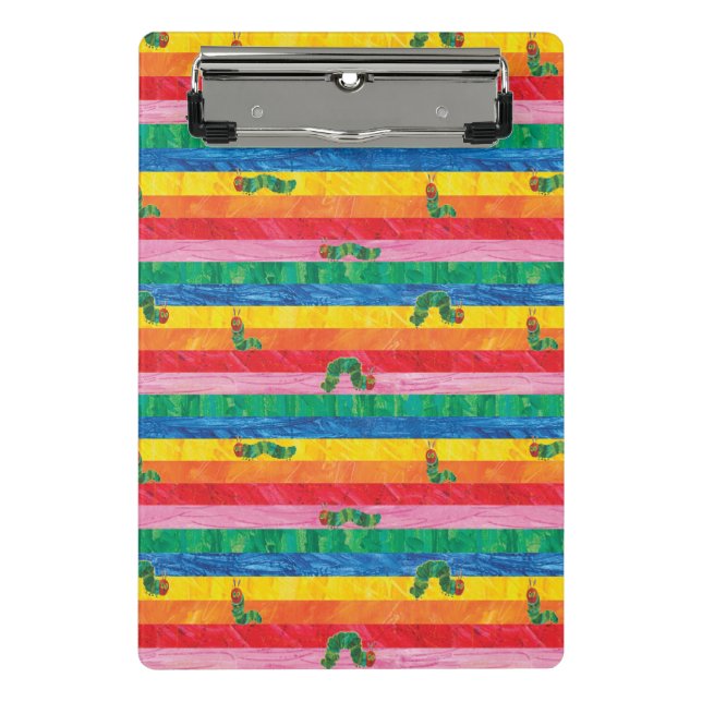 Eric Carle | Caterpillar Rainbow Stripe Pattern Mini Clipboard (Front)