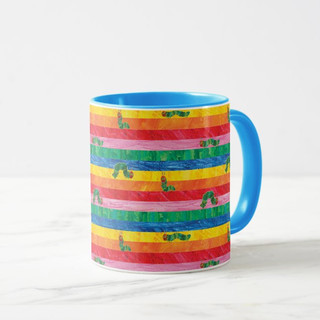Eric Carle | Caterpillar Rainbow Stripe Pattern Mug (Front Right)