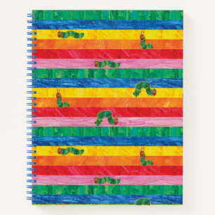 Eric Carle   Caterpillar Rainbow Stripe Pattern Notebook