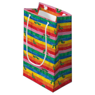 Eric Carle Caterpillar Rainbow Stripe Pattern Small Gift Bag