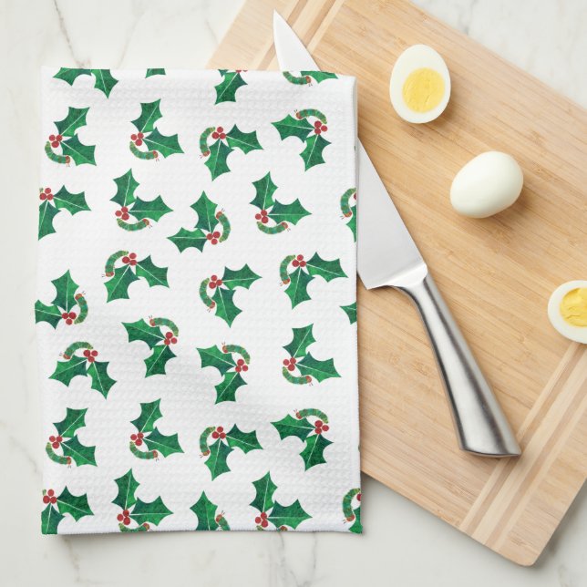 Eric Carle Christmas Caterpillar Tea Towel (Quarter Fold)