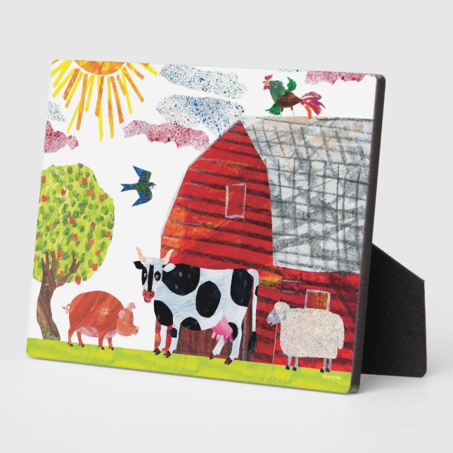 Eric Carle | Colourful Farm Scene Plaque (Side)