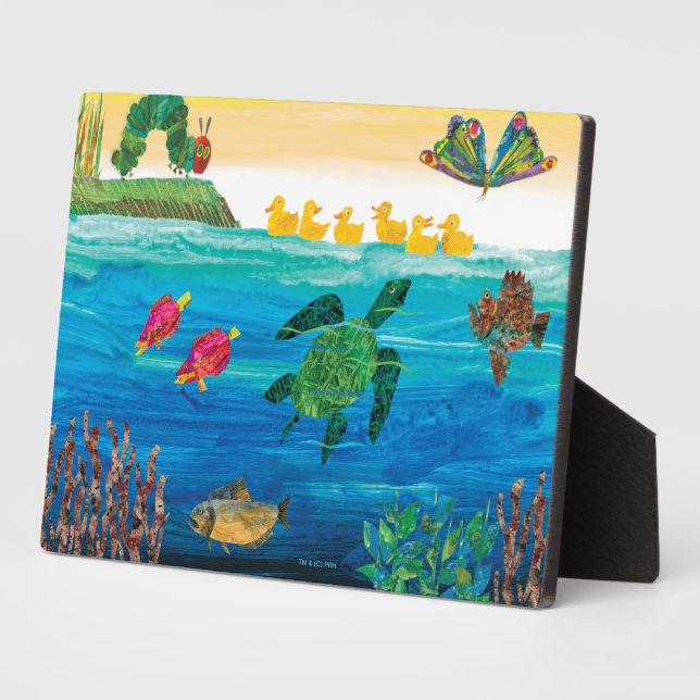 Eric Carle | Colourful Pond Scene Plaque (Side)