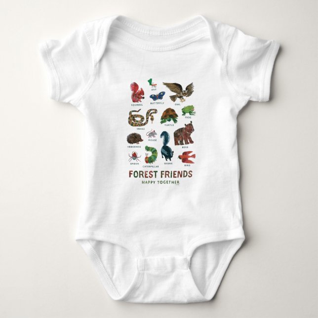 Eric Carle | Forest Friends Happy Together Baby Bodysuit (Front)