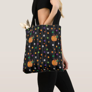 Eric Carle Halloween Polka Dot Pattern Tote Bag