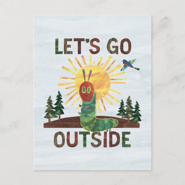 Eric Carle | Let’s Go Outside Postcard (Front)