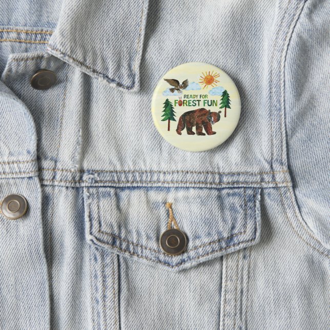 Eric Carle | Ready for Forest Fun 6 Cm Round Badge (In Situ)