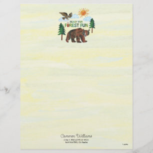 Eric Carle   Ready for Forest Fun Custom Letterhead