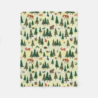 Eric Carle | Ready for Forest Fun Pattern Fleece Blanket