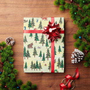 Eric Carle   Ready for Forest Fun Pattern Wrapping Paper