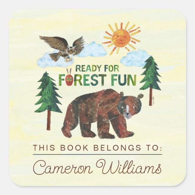 Eric Carle | Ready for Forest Fun Square Sticker (Front)