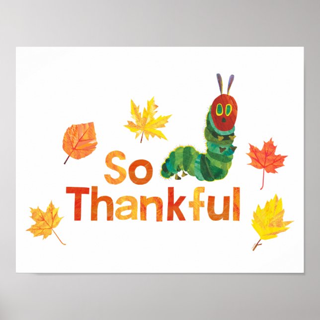 Eric Carle | So Thankful Caterpillar Poster (Front)