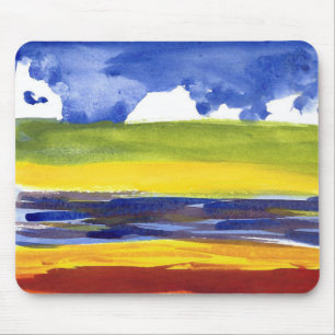 Eric Carle Style Watercolor Fine Art Mousepad
