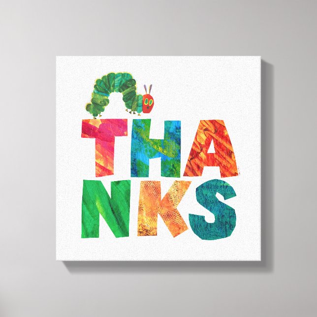 Eric Carle | Thanks Caterpillar Canvas Print (Front)