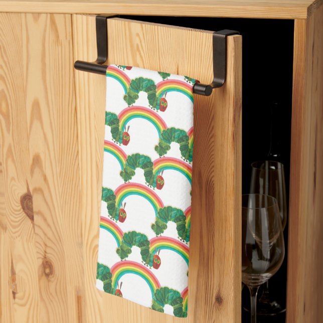 Eric Carle The Very Hungry Caterpillar Pattern Tea Towel (Thirds Fold)