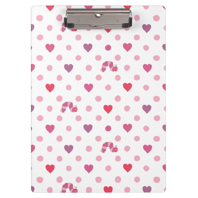 Eric Carle | Valentine Heart Polka Dot Pattern Clipboard (Front)