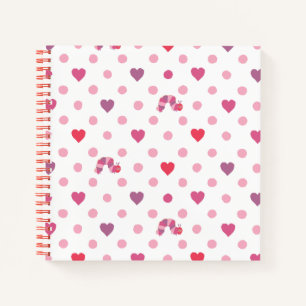Eric Carle   Valentine Heart Polka Dot Pattern Notebook