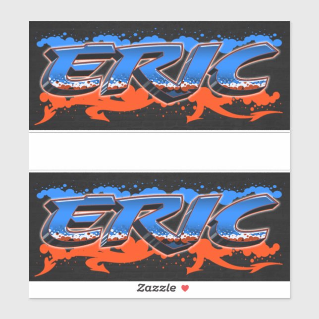 Eric First Name Graffiti Sticker (Sheet)