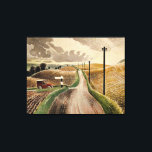 Eric Ravilious art, Wiltshire Landscape,  Canvas Print<br><div class="desc">Eric Ravilious popular painting,  Wiltshire Landscape</div>