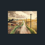 Eric Ravilious art, Wiltshire Landscape,  Canvas Print<br><div class="desc">Eric Ravilious popular painting,  Wiltshire Landscape</div>