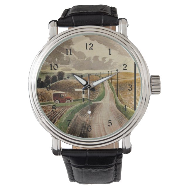 Eric Ravilious art, Wiltshire Landscape Watch (Front)