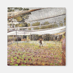 Eric Ravilious artwork, Strawberry Nets Magnet