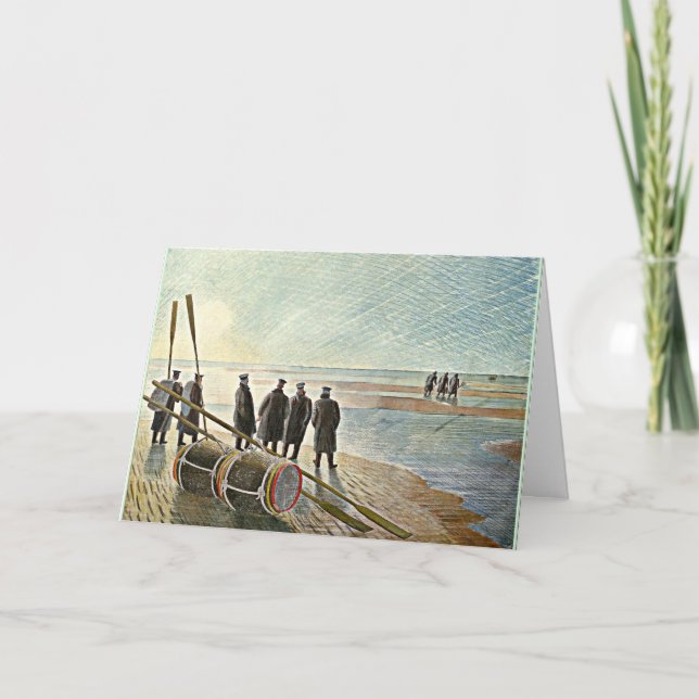 Eric Ravilious - Dangerous Work at Low Tide Card (Front)