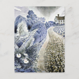 Eric Ravilious - Farmhouse and Field Postcard