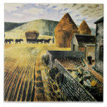 Eric Ravilious - Furlongs, fine art painting, Tile<br><div class="desc">Eric Ravilious artwork,  Furlongs,  famous painting</div>